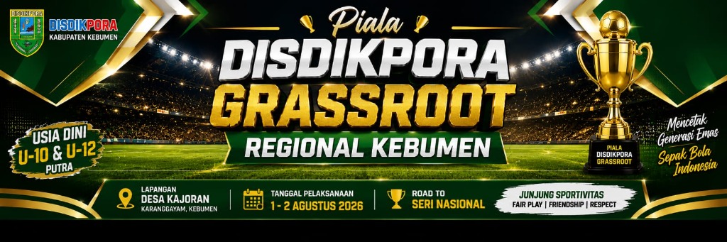 Banner Header Disdikpora Grassroot Kebumen
